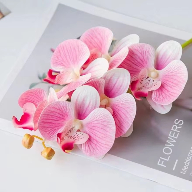 Florist Supply Vases - Fleurs artificielles 3D en plastique, orchidées