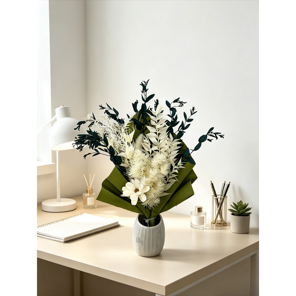 Bouquet de fleurs séchées prés - Eucalyptus Preserved avis et prix